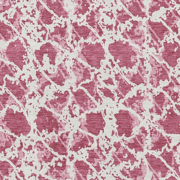 HomeRoots 10' X 14' Blush & Ivory Abstract Area Rug - Stylish, Washable, Durable with UV Protection for Homes 676626