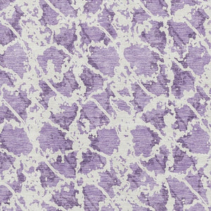 HomeRoots 10' X 14' Lilac & Ivory Abstract Area Rug - Washable, UV-Protected, Stylish & Durable for Every Space 676668