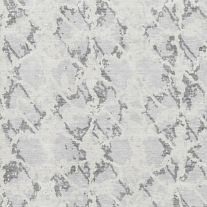 HomeRoots 10' Contemporary Silver Gray & Ivory Abstract Washable Area Rug with UV Protection & Style Boost 676674