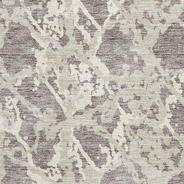 HomeRoots 10' X 14' Washable Taupe Beige Ivory Abstract Area Rug with UV Protection for Modern Living Spaces 676686