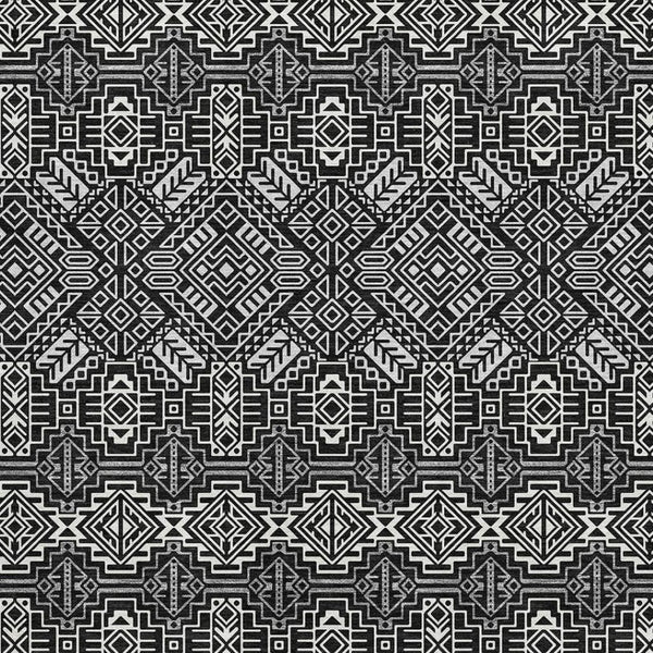 HomeRoots 10' X 14' Black And Ivory Southwestern Washable Area Rug with UV Protection for High-Traffic Spaces 676698