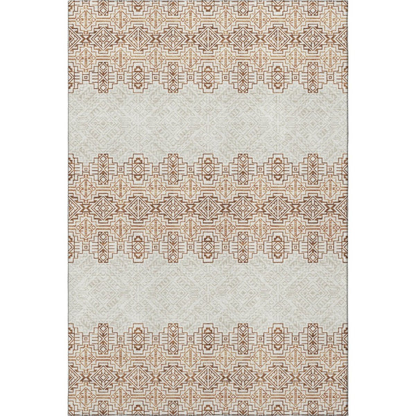 HomeRoots 10' X 14' Rustic Southwestern Area Rug - Washable, UV-Protected, Durable & Stylish for High-Traffic Spaces 676740