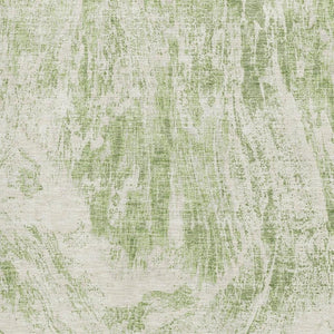 HomeRoots 10' Artichoke Green & Ivory Abstract Area Rug - Washable, Stain Resistant, UV Protected for Homes 676758
