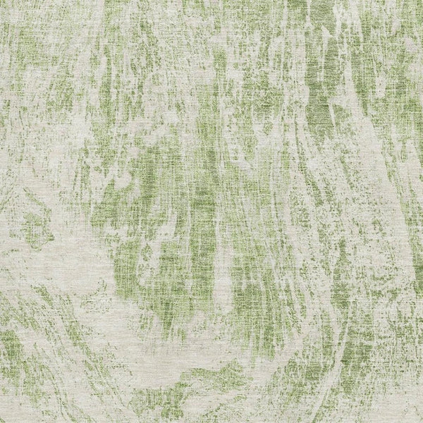 HomeRoots 10' Artichoke Green & Ivory Abstract Area Rug - Washable, Stain Resistant, UV Protected for Homes 676758
