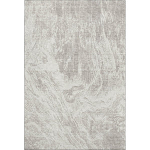 HomeRoots 10' X 14' Beige & Ivory Abstract Washable Area Rug - Durable, UV-Protected, Modern Style for Homes 676764