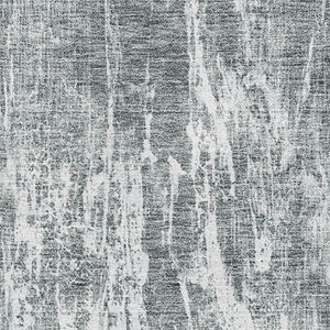 HomeRoots 8' X 10' Gray And Ivory Abstract Washable Area Rug – Durable, Stain-Resistant with UV Protection! 676780
