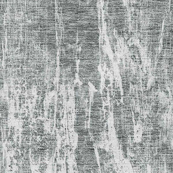 HomeRoots 8' X 10' Gray And Ivory Abstract Washable Area Rug – Durable, Stain-Resistant with UV Protection! 676780