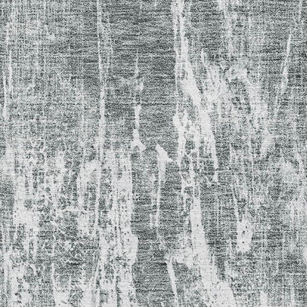 HomeRoots 10' X 14' Gray and Ivory Abstract Area Rug - Washable, UV Protected, Stain Resistant for Family Homes 676782