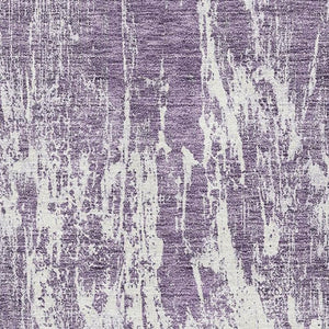 HomeRoots 10' X 14' Purple and Ivory Abstract Area Rug - Stylish, Washable, UV-Protected for Family Spaces! 676794