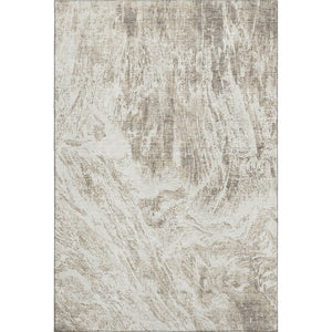 HomeRoots 8' X 10' Taupe and Beige Abstract Area Rug - Washable, Durable, UV-Protected for Busy Homes & Pets 676798