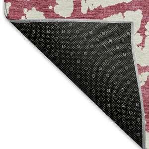 HomeRoots 10' Blush and Ivory Abstract Area Rug - Washable, UV Protected, Durable Design for Modern Homes 676818