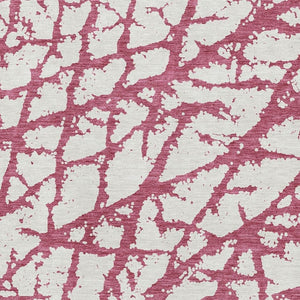 HomeRoots 10' Blush and Ivory Abstract Area Rug - Washable, UV Protected, Durable Design for Modern Homes 676818