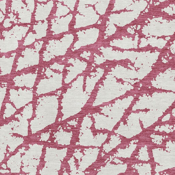 HomeRoots 10' Blush and Ivory Abstract Area Rug - Washable, UV Protected, Durable Design for Modern Homes 676818