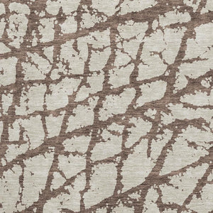 HomeRoots 5' X 8' Brown And Beige Abstract Area Rug - Stylish, Washable, UV-Protected for Homes with Kids & Pets 676820