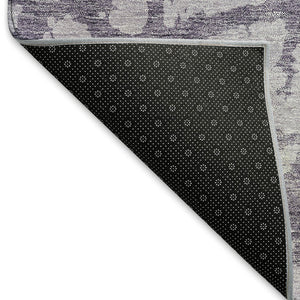 HomeRoots 9' X 12' Stylish Lavender & Beige Abstract Area Rug - Washable, UV Protected, Perfect for Homes! 676859