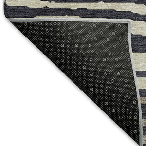 HomeRoots 10' Woodland Lodge Area Rug in Black, Taupe & Beige – Washable, UV Protected, Durable & Stylish! 676968