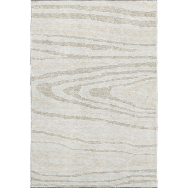 HomeRoots 8' X 10' Woodland Lodge Area Rug in Ivory, Beige & Taupe - Washable, UV Protected & Stain Resistant 676978