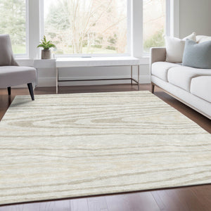 HomeRoots 8' X 10' Woodland Lodge Area Rug in Ivory, Beige & Taupe - Washable, UV Protected & Stain Resistant 676978