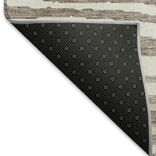 HomeRoots 5' X 8' Woodland Lodge Area Rug in Taupe, Ivory & Khaki - Washable, Stain Resistant, UV Protected! 676988