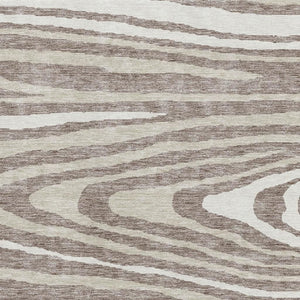 HomeRoots 8' X 10' Washable Taupe Ivory Khaki Area Rug with UV Protection - Durable Lodge Style for Any Room 676990