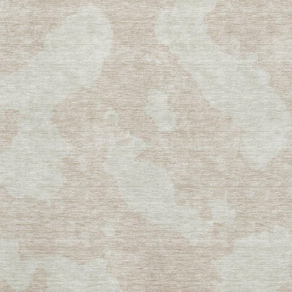 HomeRoots 9' X 12' Beige and Ivory Abstract Washable Area Rug - Durable, Stain-Resistant, UV Protected Design 676997