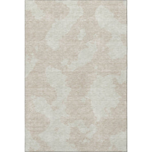 HomeRoots 10' X 14' Beige & Ivory Abstract Area Rug - Durable, Washable, UV-Protected for High-Traffic Homes 676998