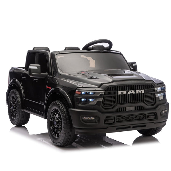 English Elm 24v Licensed Dodge Ram 2500 Kids Ride on Truck with Remote and 4-wheel Suspension W1578P305880