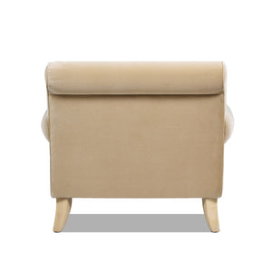 English Elm Alana Barrel Accent Chair in Performance Velvet with Rolling Casters for Living Room B2719P238307