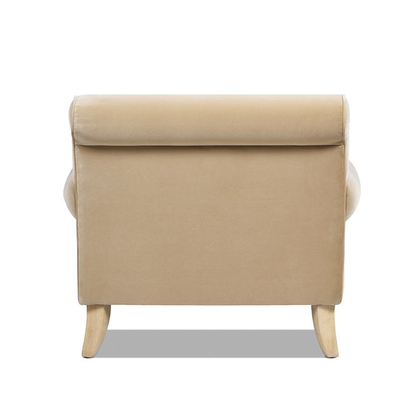 English Elm Alana Barrel Accent Chair in Performance Velvet with Rolling Casters for Living Room B2719P238307