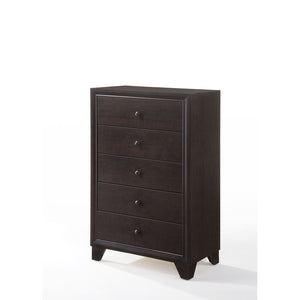 English Elm Madison Sleek Espresso Finish Dresser with Modern Minimalist Frame, Wooden Legs and Smooth Drawers Espresso 51 L x 20 W x 34 H B2726P257347
