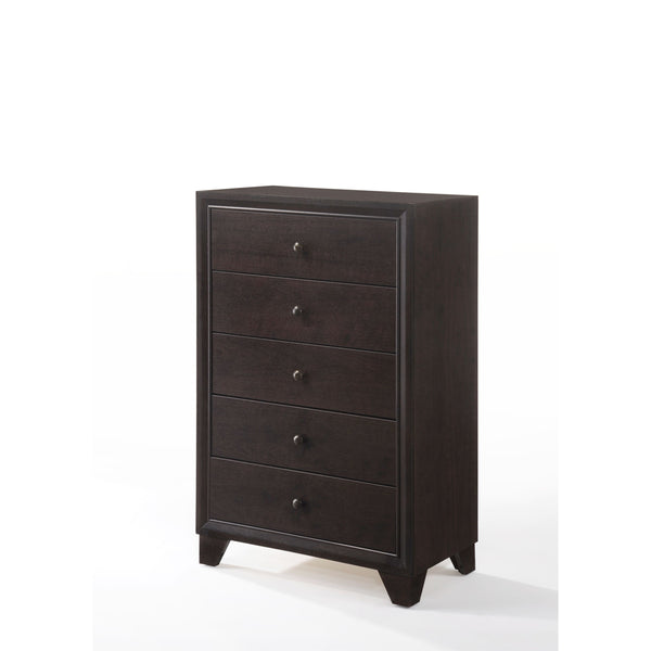 English Elm Madison Sleek Espresso Finish Dresser with Modern Minimalist Frame, Wooden Legs and Smooth Drawers Espresso 51 L x 20 W x 34 H B2726P257347