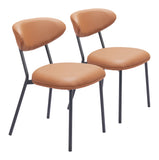 Rorun Dining Chair - Set of 2 Brown 110336 Zuo Modern