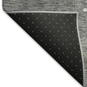 HomeRoots 5' X 8' Gray And Ivory Abstract Area Rug - Stylish, Washable, UV Protected & Durable for Homes 677024