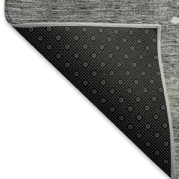 HomeRoots 5' X 8' Gray And Ivory Abstract Area Rug - Stylish, Washable, UV Protected & Durable for Homes 677024