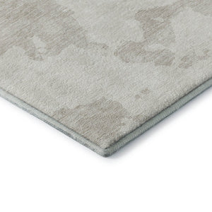 HomeRoots 9' X 12' Ivory and Beige Abstract Washable Area Rug with UV Protection – Stylish, Durable & Easy Care! 677039