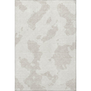 HomeRoots 9' X 12' Ivory and Beige Abstract Washable Area Rug with UV Protection – Stylish, Durable & Easy Care! 677039