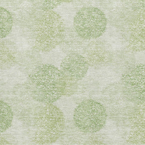 HomeRoots 9' X 12' Artichoke Green Abstract Area Rug - Stylish, Washable, UV Protected for High-Traffic Spaces 677140
