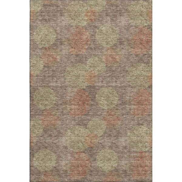 HomeRoots 10' X 14' Brown Artichoke Green Taupe Washable Area Rug - Durable, Stylish, UV-Protected Design 677153