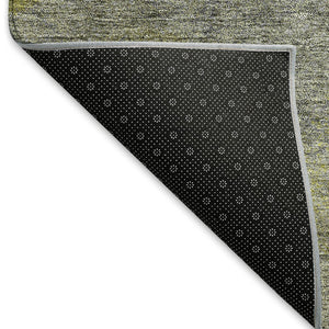 HomeRoots 9' X 12' Modern Abstract Gray, Lime Green & Silver Area Rug – Washable, UV Protected & Durable Design 677170