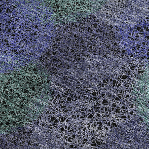 HomeRoots 10' Purple and Green Abstract Washable Area Rug with UV Protection - Stylish, Durable, Easy-Care! 677195