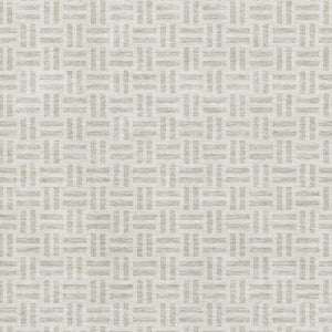 HomeRoots 8' X 10' Ivory and Beige Geometric Washable Area Rug - Stylish, Durable, Stain-Resistant & UV Protected 677253