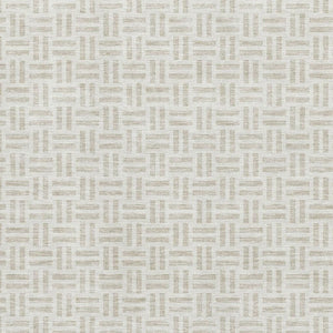 HomeRoots 10' x 14' Ivory and Beige Geometric Area Rug - Stylish, Washable, UV-Protected for Modern Living Spaces 677255