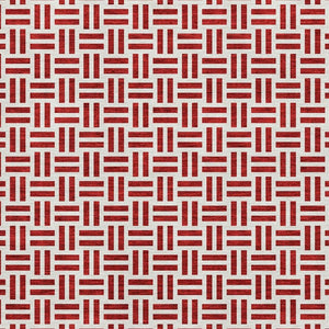 HomeRoots 10' X 14' Red and Ivory Geometric Area Rug – Durable, Washable, UV-Protected for High-Traffic Spaces 677273