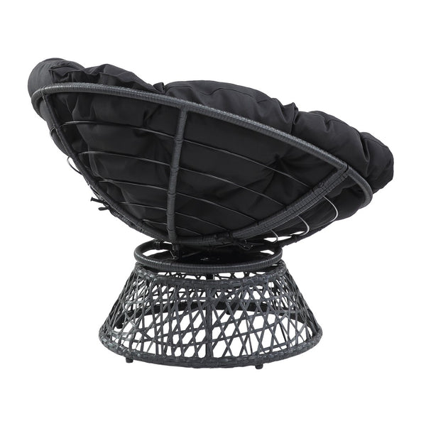 OSP Home Furnishings Papasan Chair Black