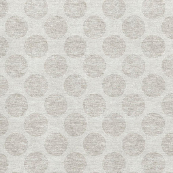 HomeRoots 8' X 10' Ivory & Beige Polka Dot Washable Rug – Family-Friendly, Stain-Resistant & UV Protected! 677403
