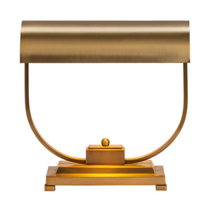 Crestview Collection 15"H Bixby Metal Table Lamp - Elegant Burnished Brass Design For Home Office Or Nightstand Use   Cvazer108