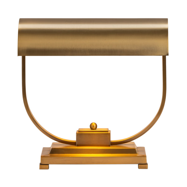 Crestview Collection 15"H Bixby Metal Table Lamp - Elegant Burnished Brass Design For Home Office Or Nightstand Use   Cvazer108