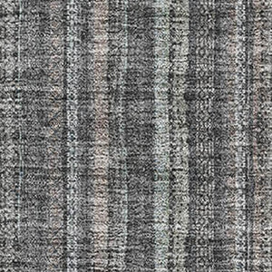 HomeRoots 9' X 12' Gray and Silver Striped Washable Area Rug - Durable, Stain Resistant, UV Protected Design 677548