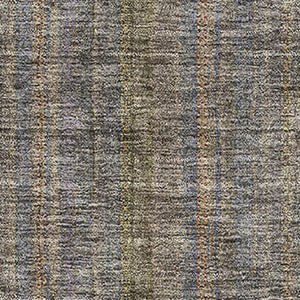 HomeRoots 8' X 10' Stylish Taupe & Olive Green Striped Area Rug – Washable, UV-Protected for Busy Homes! 677583