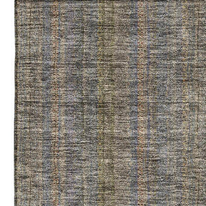 HomeRoots 10' Taupe and Olive Green Striped Washable Area Rug - UV Protected, Stain Resistant, Easy Care Design 677585